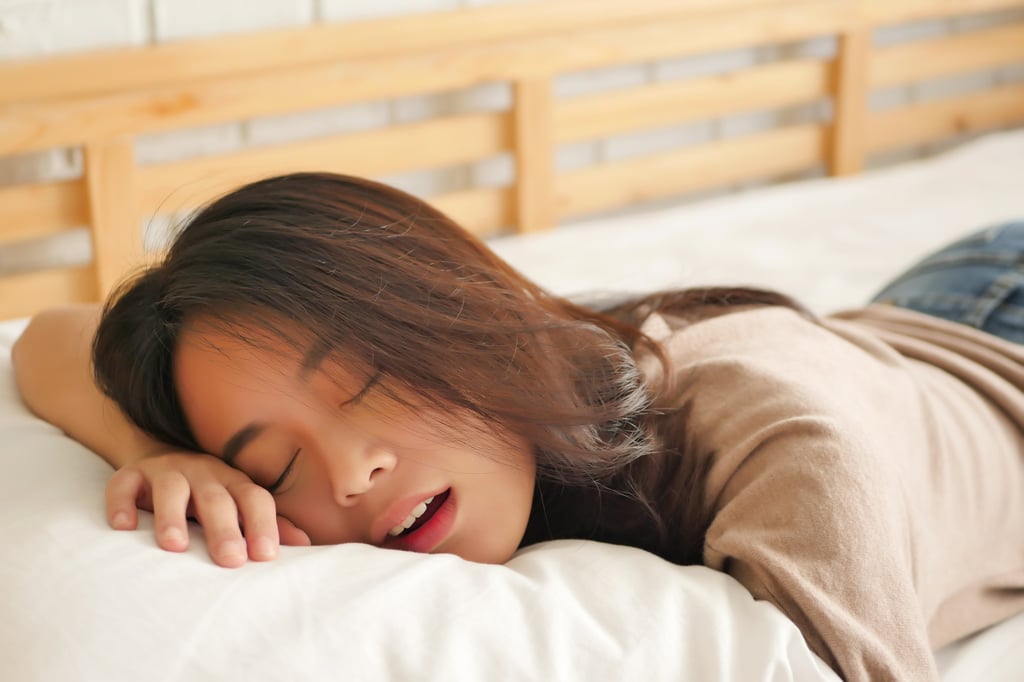 Breathing through the mouth while sleeping is less healthy than breathing through the nose. Photo: Shutterstock Breathing through the mouth while sleeping is less healthy than breathing through the nose. Photo: Shutterstock