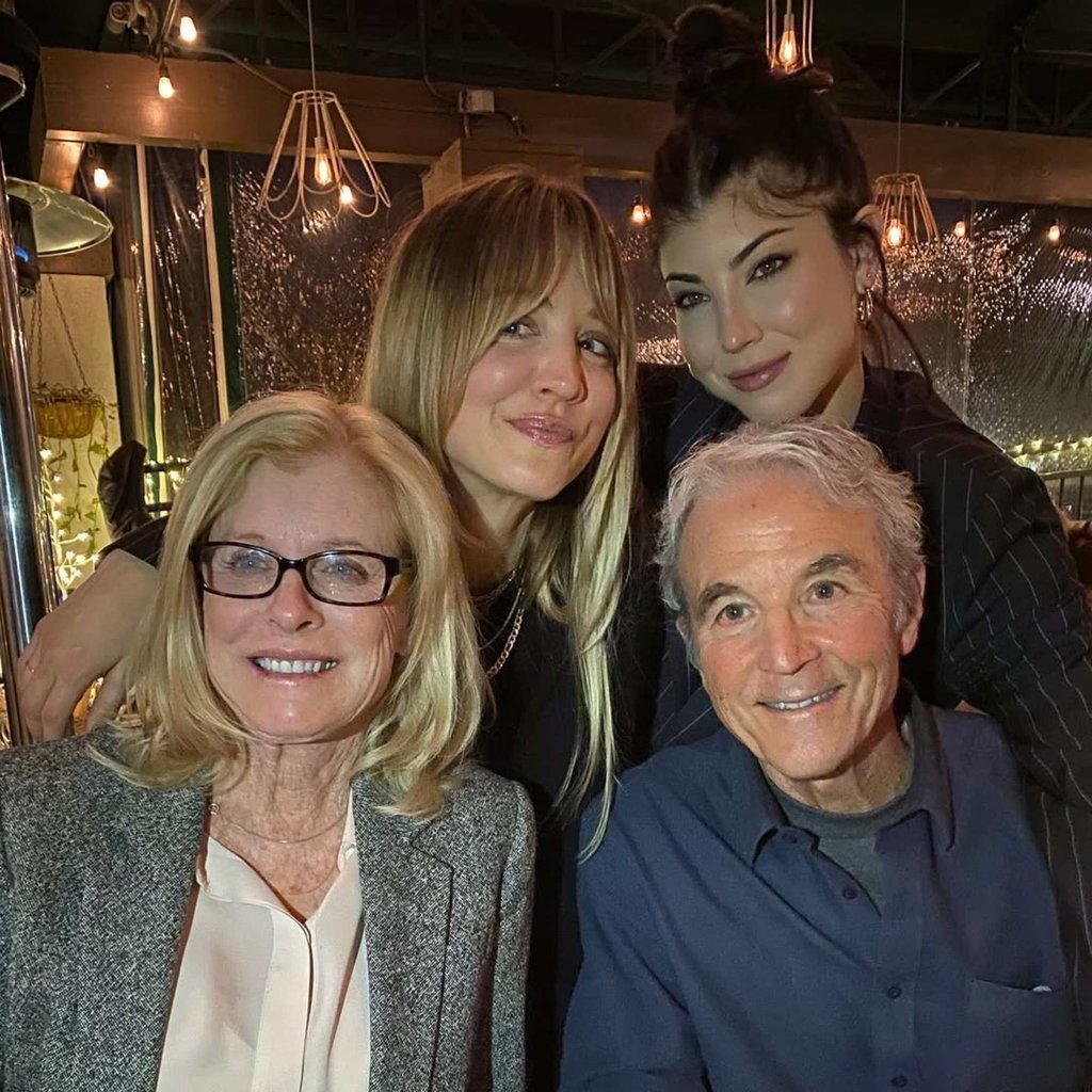 Briana Cuoco with her sister Kaley and parents Gary and Layne. Photo: @bricuoco/Instagram