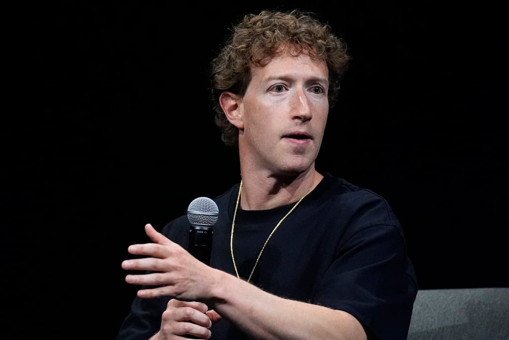 Mark Zuckerberg, chief executive officer of Meta, takes part in a conference in Denver, Colorado, in July 2024. Photo: AP