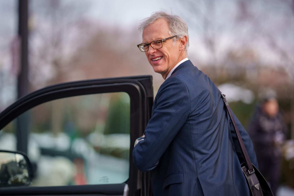 Jeffrey Fisher of law firm O’Melveny, representing TikTok content creators, departs after taking part in oral arguments before the US Supreme Court in Washington on Friday. Photo: Getty Images via AFP Jeffrey Fisher of law firm O’Melveny, representing TikTok content creators, departs after taking part in oral arguments before the US Supreme Court in Washington on Friday. Photo: Getty Images via AFP