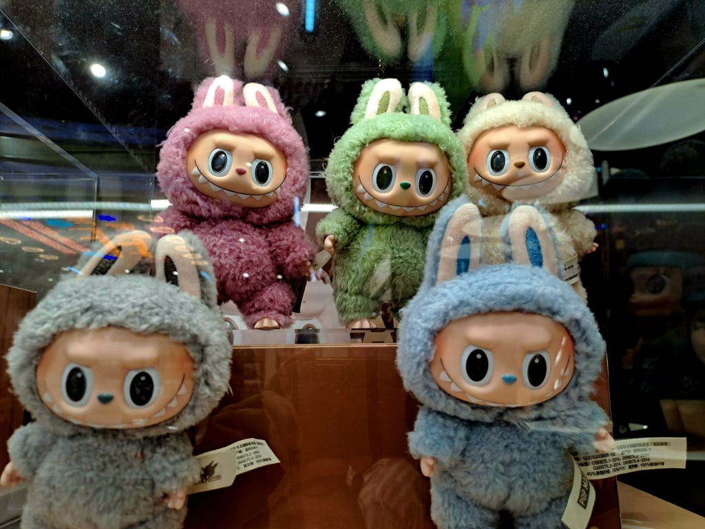 Labubu figures displayed at a Popmart in Jakarta, Indonesia. The rabbit creature has a hold over people well into their thirties in Asia. Photo: Shutterstock Labubu figures displayed at a Popmart in Jakarta, Indonesia. The rabbit creature has a hold over people well into their thirties in Asia. Photo: Shutterstock
