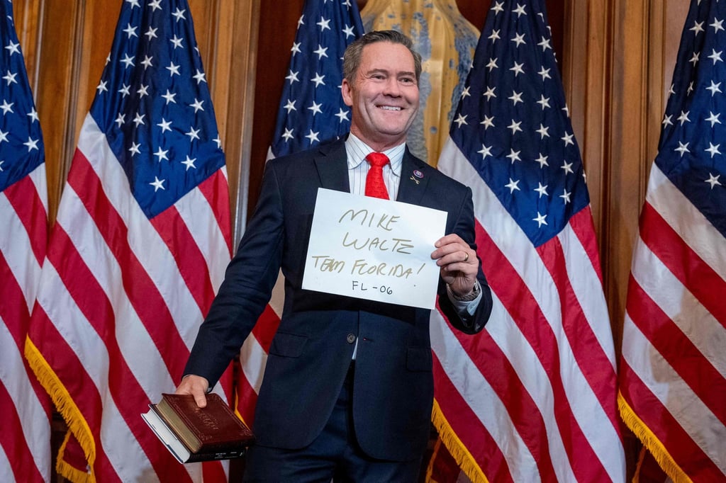 Trump’s pick for national security adviser, Florida Representative Mike Waltz. Photo: AFP Trump’s pick for national security adviser, Florida Representative Mike Waltz. Photo: AFP