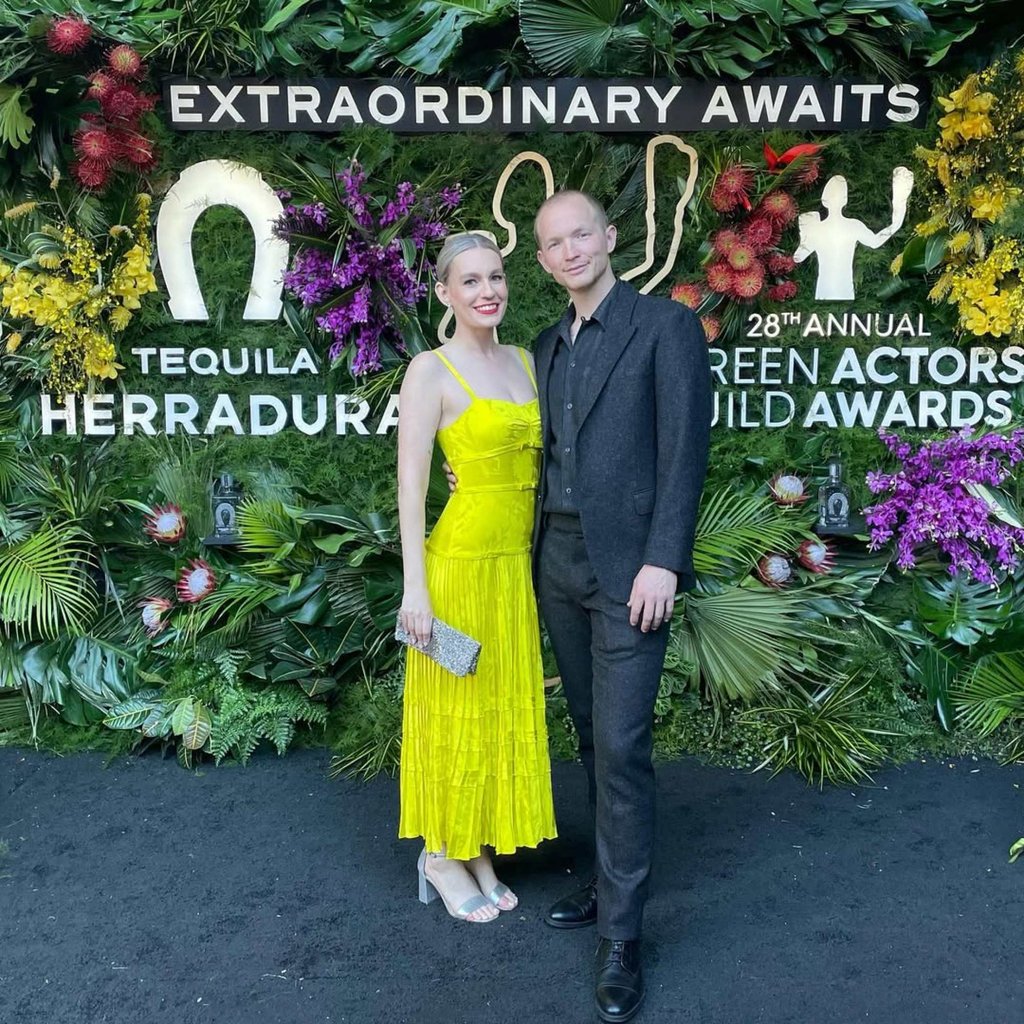 Casey Wortmann and Jefferson White at the Screen Actors Guild Awards in March 2022. Photo: @wortsey/Instagram Casey Wortmann and Jefferson White at the Screen Actors Guild Awards in March 2022. Photo: @wortsey/Instagram
