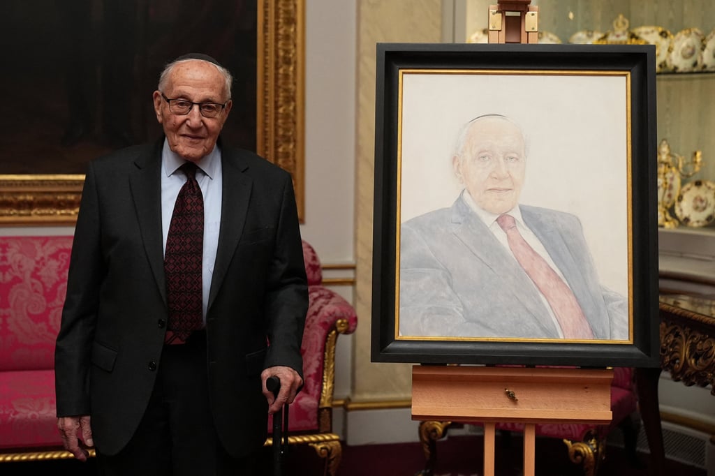 Holocaust survivor Manfred Goldberg. Photo: Pool via Reuters Holocaust survivor Manfred Goldberg. Photo: Pool via Reuters