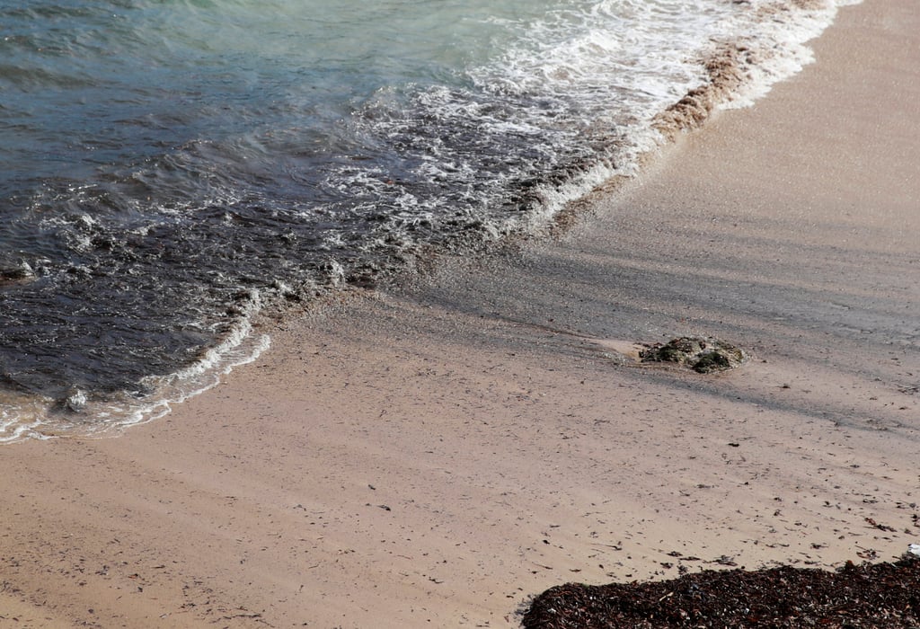 Popular Coogee Beach in eastern Sydney was closed temporarily after mysterious black balls of debris were washed ashore in October 2024. Photo: Xinhua Popular Coogee Beach in eastern Sydney was closed temporarily after mysterious black balls of debris were washed ashore in October 2024. Photo: Xinhua