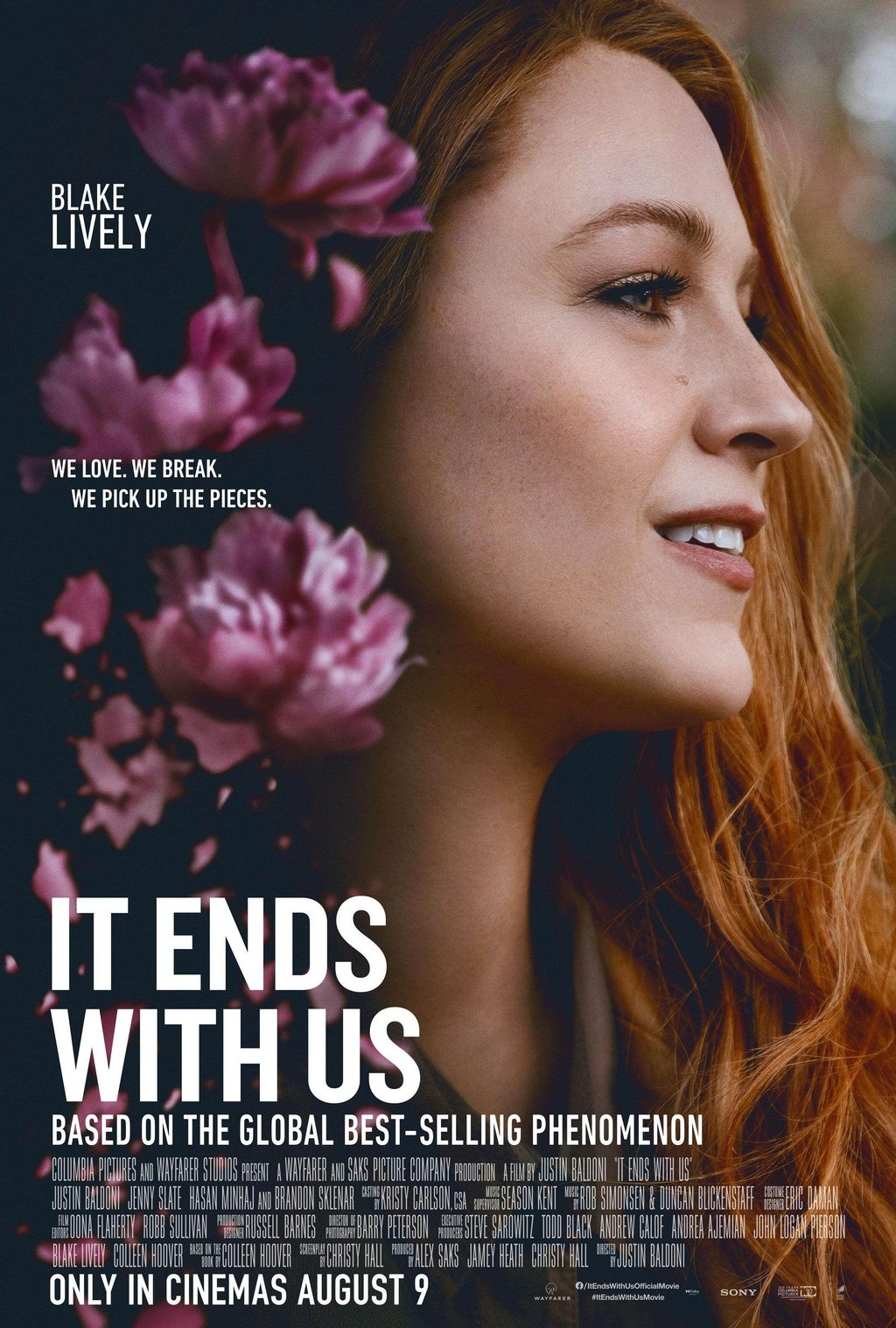 The movie poster of It Ends with Us. Photo: Wayfarer Studios The movie poster of It Ends with Us. Photo: Wayfarer Studios