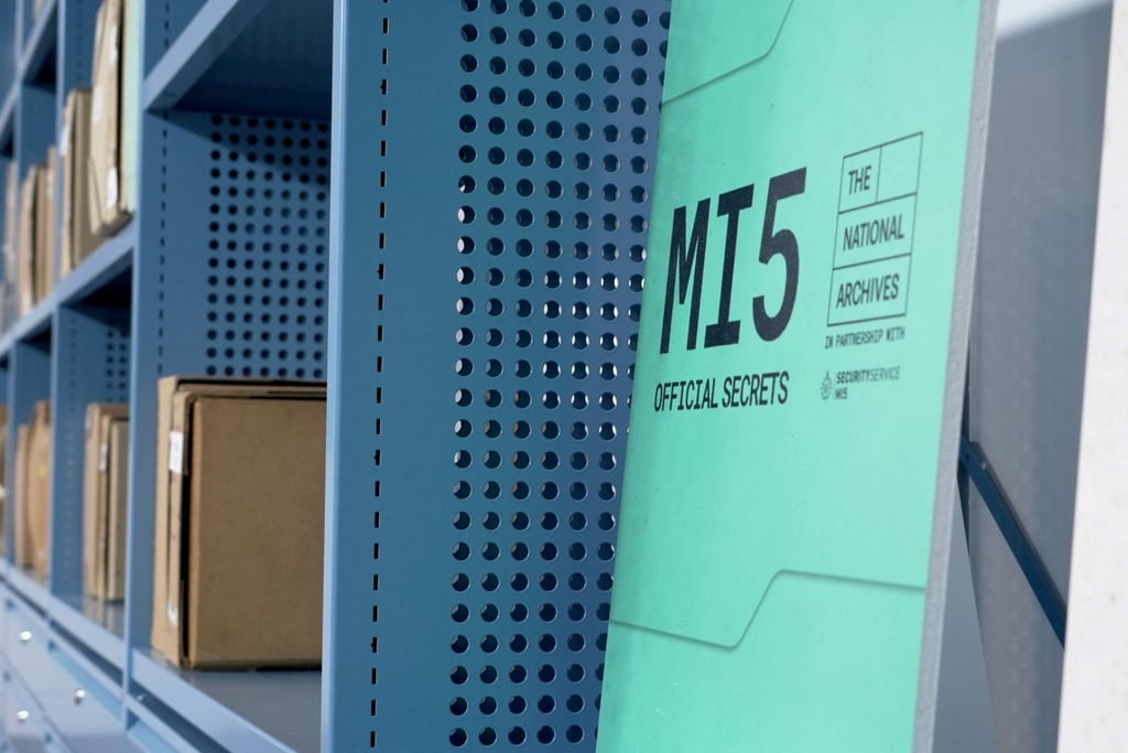 The MI5: Official Secrets exhibition will feature newly classified documents that provide “an insider’s perspective on the evolution of espionage”. Photo: Reuters The MI5: Official Secrets exhibition will feature newly classified documents that provide “an insider’s perspective on the evolution of espionage”. Photo: Reuters