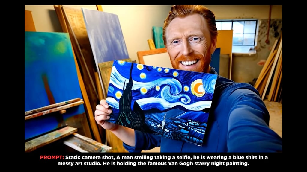 An image of a man who looks like 19th century Dutch painter Vincent van Gogh generated by Minimax’s Hailuo AI. Photo: Minimax An image of a man who looks like 19th century Dutch painter Vincent van Gogh generated by Minimax’s Hailuo AI. Photo: Minimax