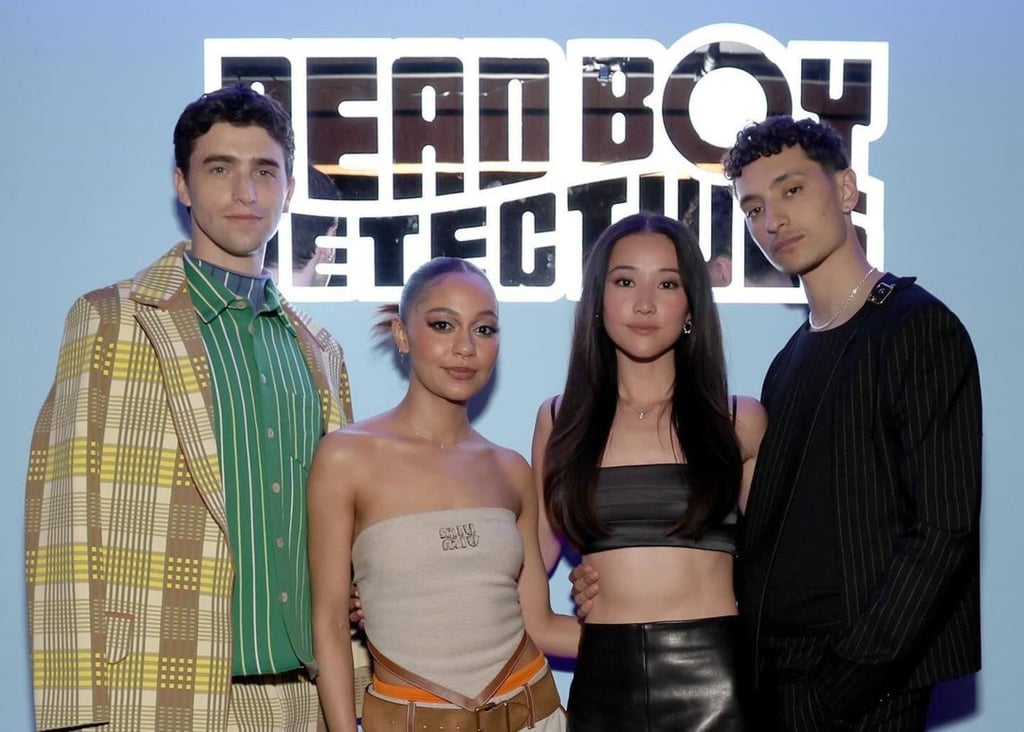 Yuyu Kitamura (second from right) plays a Japanese student in the Netflix series Dead Boy Detectives. Photo: @yuyukitt/Instagram Yuyu Kitamura (second from right) plays a Japanese student in the Netflix series Dead Boy Detectives. Photo: @yuyukitt/Instagram