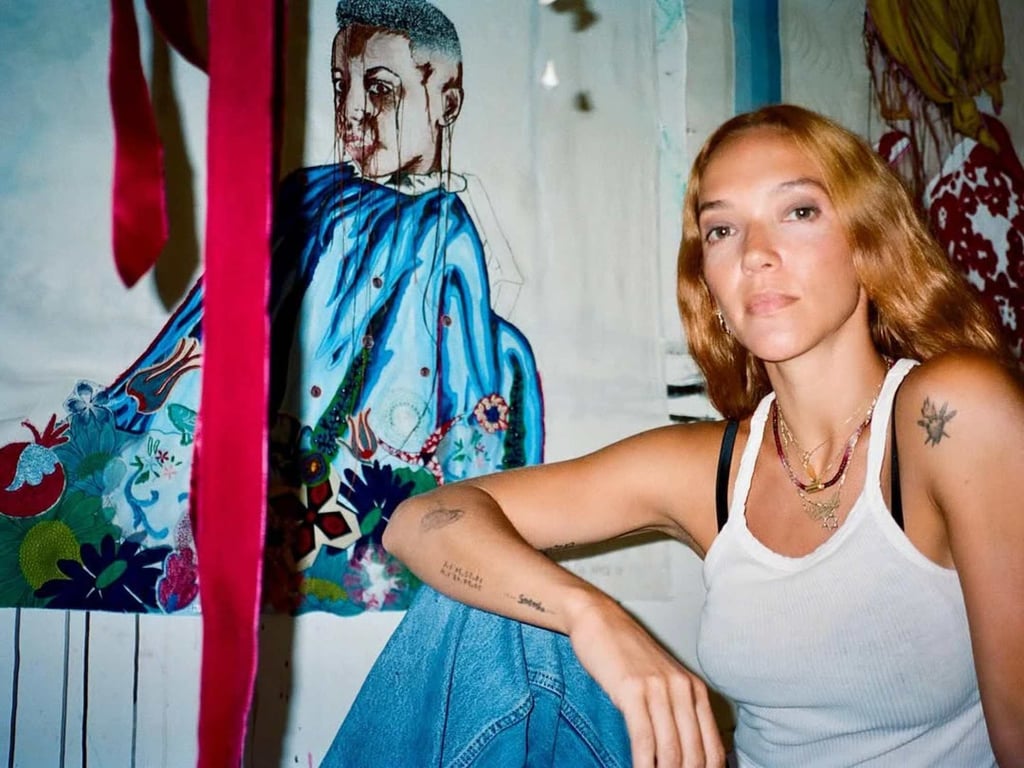 Artist Zoë Buckman comes from a creative family. Photo: @zoebuckman/Instagram Artist Zoë Buckman comes from a creative family. Photo: @zoebuckman/Instagram