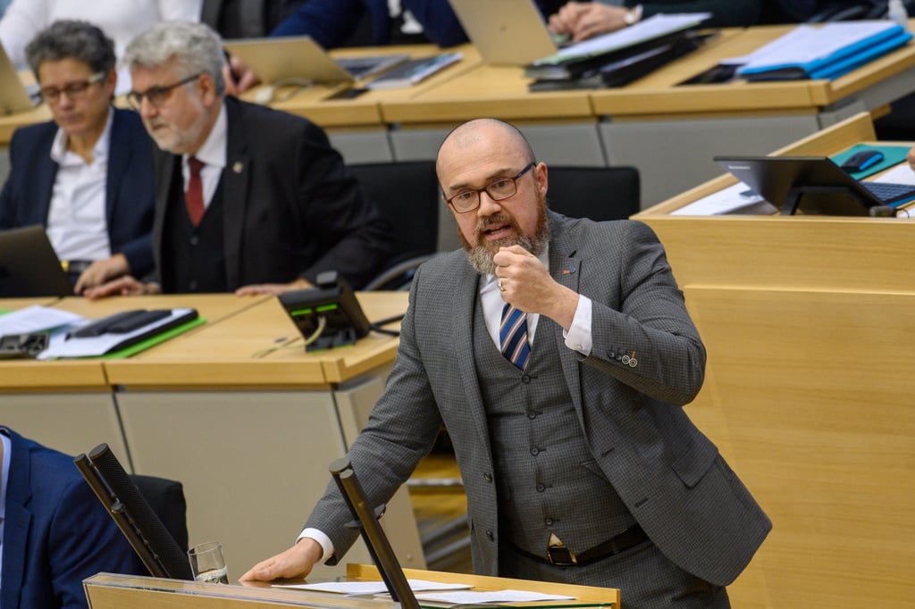 Hans-Thomas Tillschneider of the AfD speaks in the regional assembly of Saxony-Anhalt, Germany. The party introduced a motion against Bauhaus, calling it an ideology with a “clear proximity to communism”. Photo: picture alliance via Getty Images Hans-Thomas Tillschneider of the AfD speaks in the regional assembly of Saxony-Anhalt, Germany. The party introduced a motion against Bauhaus, calling it an ideology with a “clear proximity to communism”. Photo: picture alliance via Getty Images