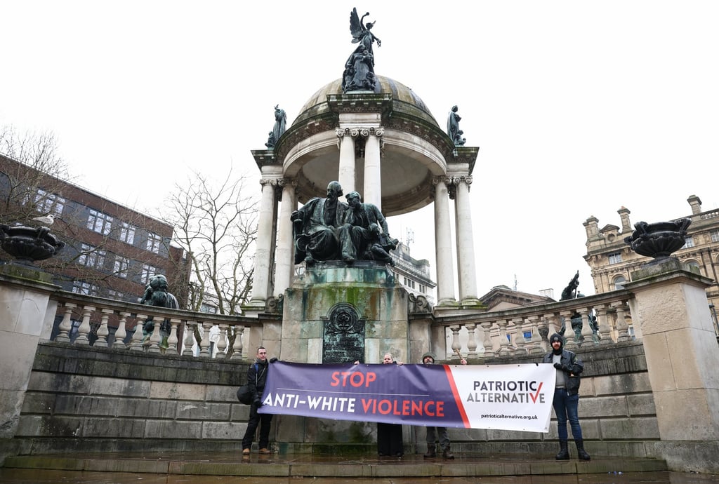 Protesters outside the Liverpool Crown Court where the trial of Axel Rudakubana was held. Photo: EPA-EFE Protesters outside the Liverpool Crown Court where the trial of Axel Rudakubana was held. Photo: EPA-EFE