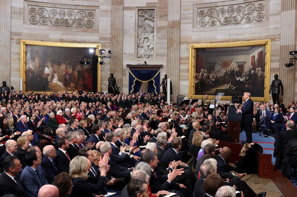 Scenes inside the Rotunda of the US Capitol. Photo: Reuters Scenes inside the Rotunda of the US Capitol. Photo: Reuters