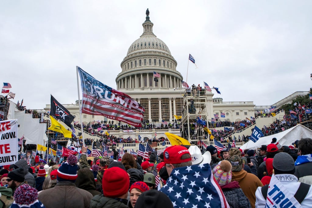 Donald Trump supporters at the US Capitol in Washington on January 6, 2021. File photo: AP