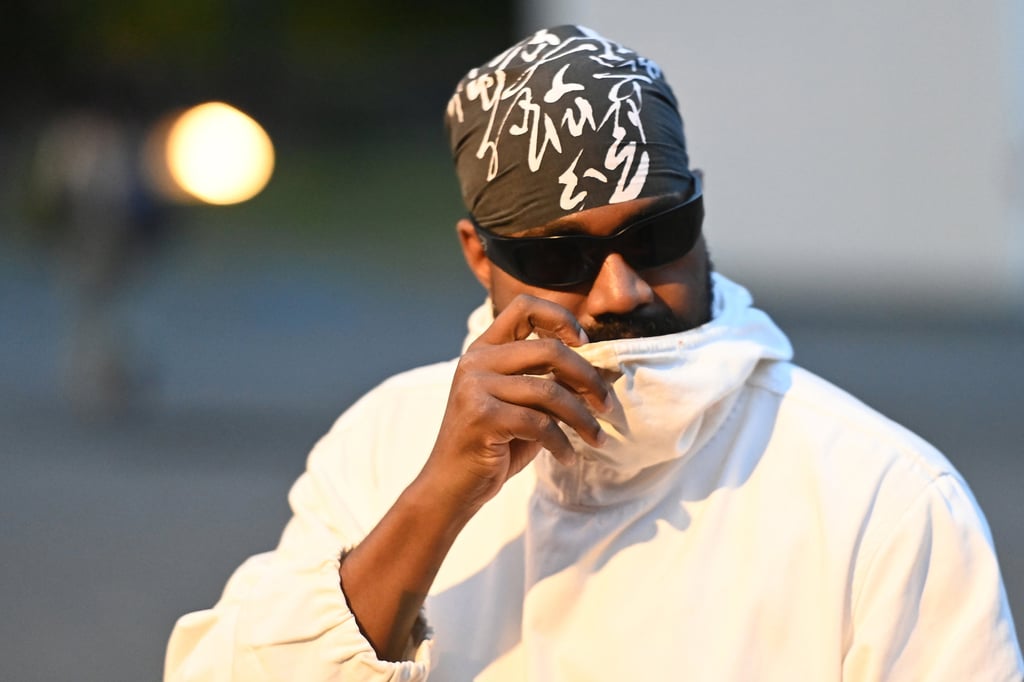 Kanye West attends the Anonymous Club fashion show during Berlin Fashion Week last July. Photo: Getty Images Kanye West attends the Anonymous Club fashion show during Berlin Fashion Week last July. Photo: Getty Images