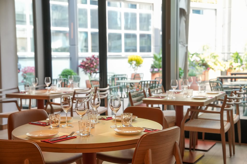 The interior of Sanuy’s new 2,000 sq ft restaurant Aire, at Lee Garden One in Hong Kong’s Causeway Bay neighbourhood. Photo: May Tse The interior of Sanuy’s new 2,000 sq ft restaurant Aire, at Lee Garden One in Hong Kong’s Causeway Bay neighbourhood. Photo: May Tse