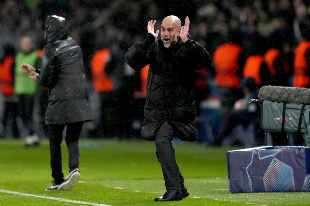 Manchester City’s head coach Pep Guardiola is having a tough time of things this season. Photo: AP Manchester City’s head coach Pep Guardiola is having a tough time of things this season. Photo: AP