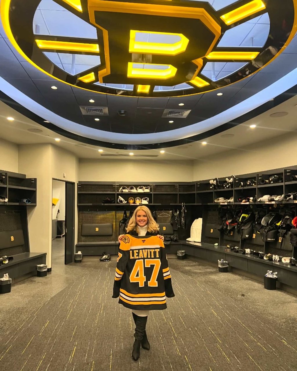 Karoline Leavitt at a Boston Bruins NHL game. Photo: @karolineleavitt/Instagram Karoline Leavitt at a Boston Bruins NHL game. Photo: @karolineleavitt/Instagram