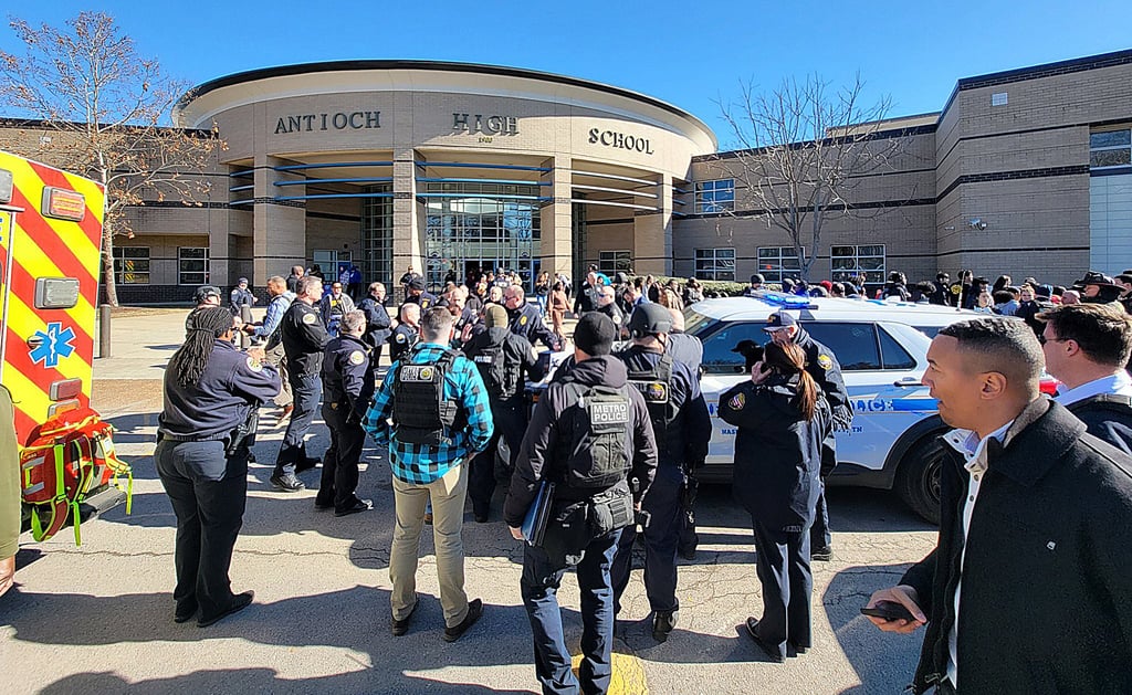 Police at the scene of the shooting. Photo: Metro Nashville Police Department via dpa Police at the scene of the shooting. Photo: Metro Nashville Police Department via dpa
