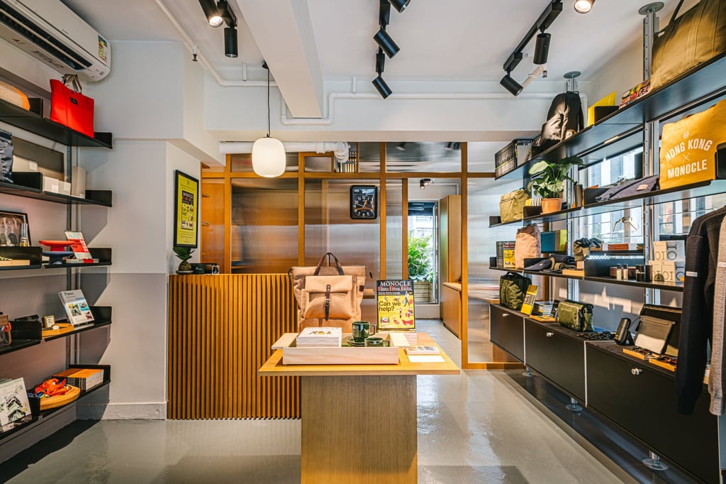 Monocle’s refreshed Hong Kong boutique features more retail space for books, magazines and sundries. Photo: Monocle Monocle’s refreshed Hong Kong boutique features more retail space for books, magazines and sundries. Photo: Monocle
