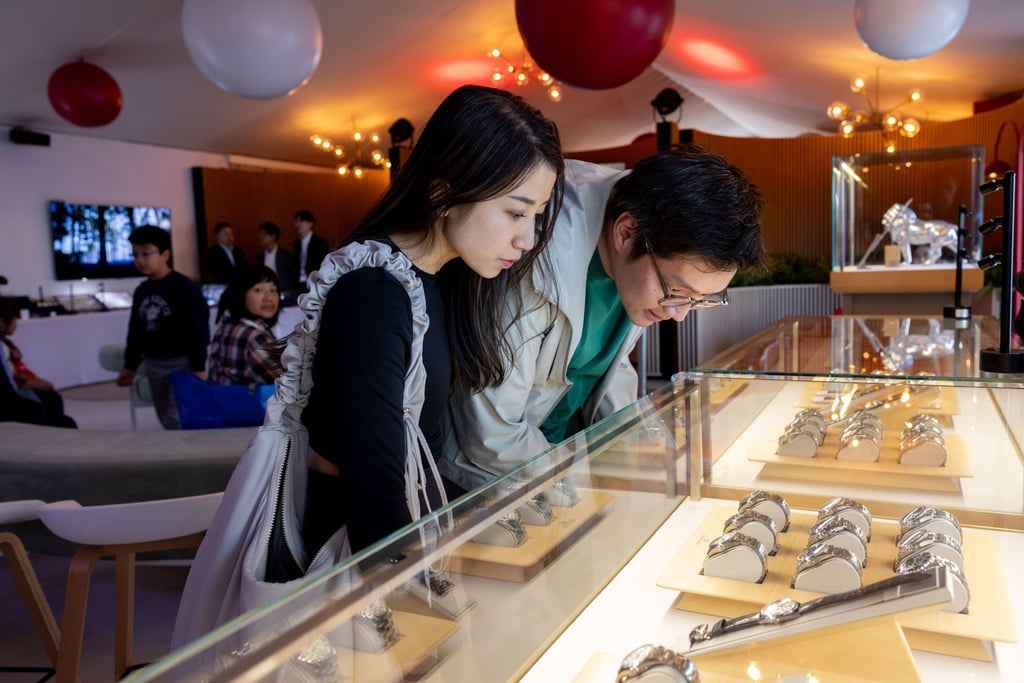 Guests explore the artistry of the craftsmanship watch brand Grand Seiko.