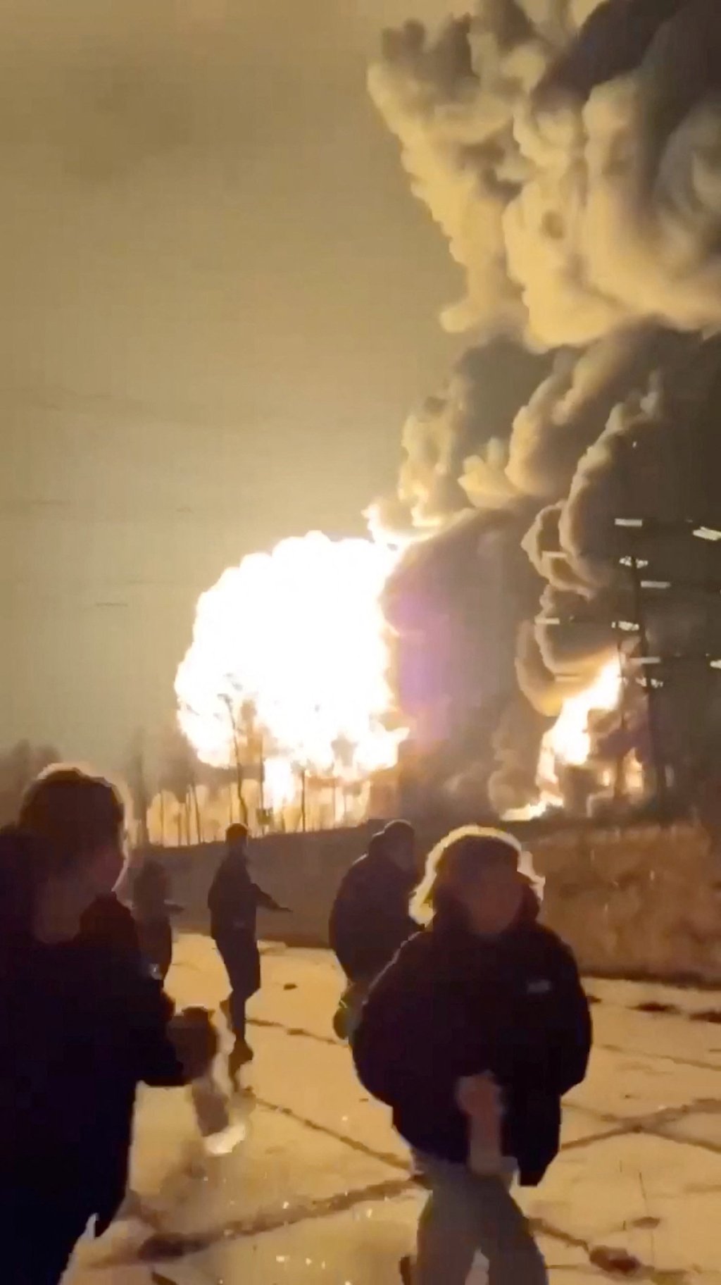 An explosion in the Ryazan region, southeast of Moscow. Photo: Social media via Reuters An explosion in the Ryazan region, southeast of Moscow. Photo: Social media via Reuters