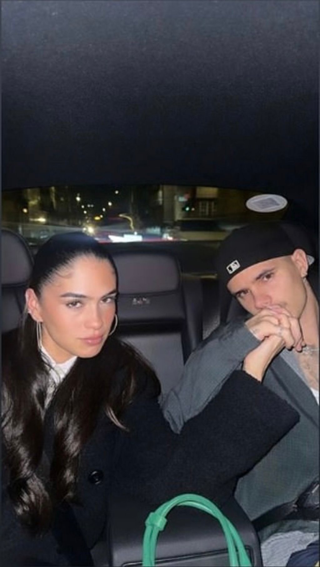 Romeo Beckham’s Instagram Story showed him holding hands with Kim Turnbull. Photo: @romeobeckham/Instagram