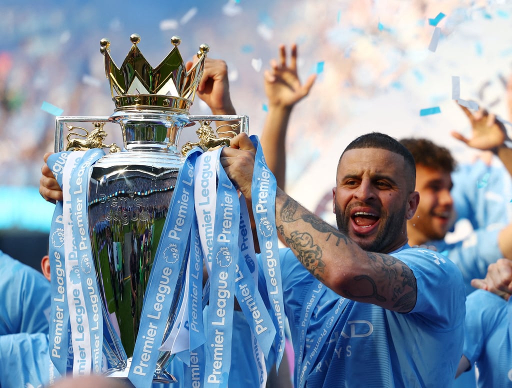 Kyle Walker’s trophy-filled stay with Manchester City has come to an end. Photo: Reuters