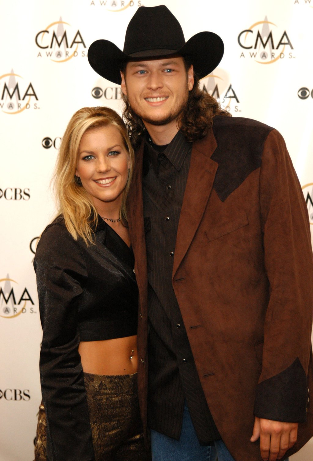 Blake Shelton and his first wife Kaynette Williams at the CMA Awards in 2003. Photo: Getty Images