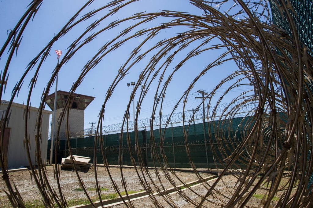 Razor wire inside the Camp VI detention facility in Guantanamo Bay Naval Base, Cuba. File photo: AP Razor wire inside the Camp VI detention facility in Guantanamo Bay Naval Base, Cuba. File photo: AP