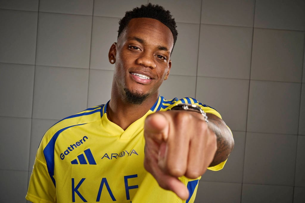 Colombian striker Jhon Duran has left Premier League side Aston Villa to join Al Nassr in Saudi Arabia. Photo: Handout