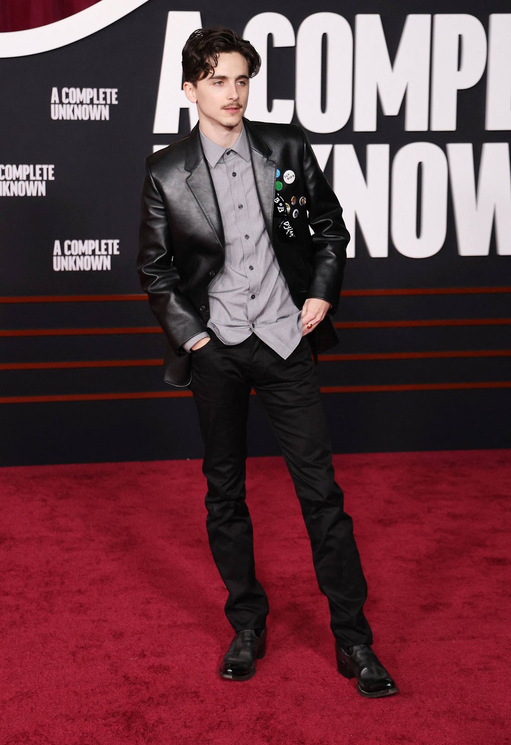 Timothée Chalamet arrives for the premiere of the Bob Dylan biopic A Complete Unknown at the Dolby Theatre in Hollywood, California, in December 2024. Photo: AFP