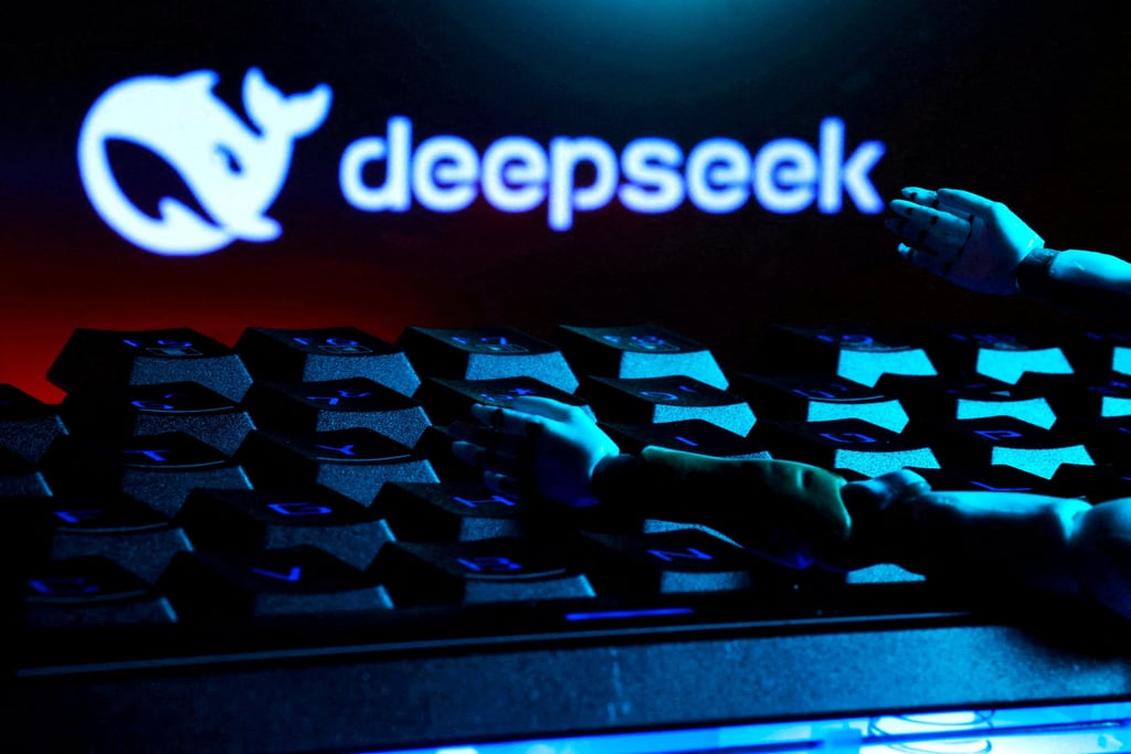 The DeepSeek logo, a keyboard, and robot hands are seen in this illustration taken January 27, 2025. Photo: Reuters The DeepSeek logo, a keyboard, and robot hands are seen in this illustration taken January 27, 2025. Photo: Reuters