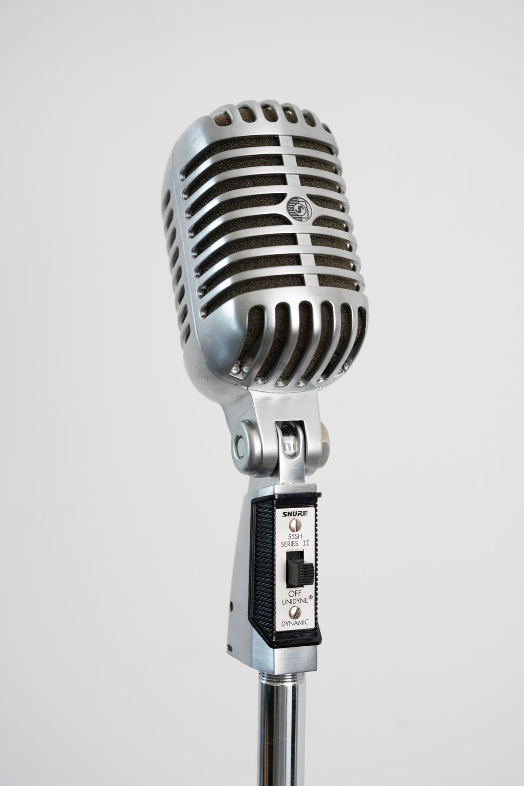 The Shure Unidyne 55 microphone became known as the Elvis Mic after being made famous by the King of Rock ‘n’ Roll. Photo: Eugene Chan