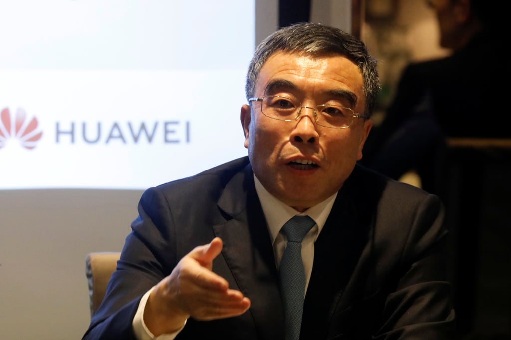 Huawei chairman Liang Hua speaks during a news conference on February 27, 2020. Photo: Reuters Huawei chairman Liang Hua speaks during a news conference on February 27, 2020. Photo: Reuters