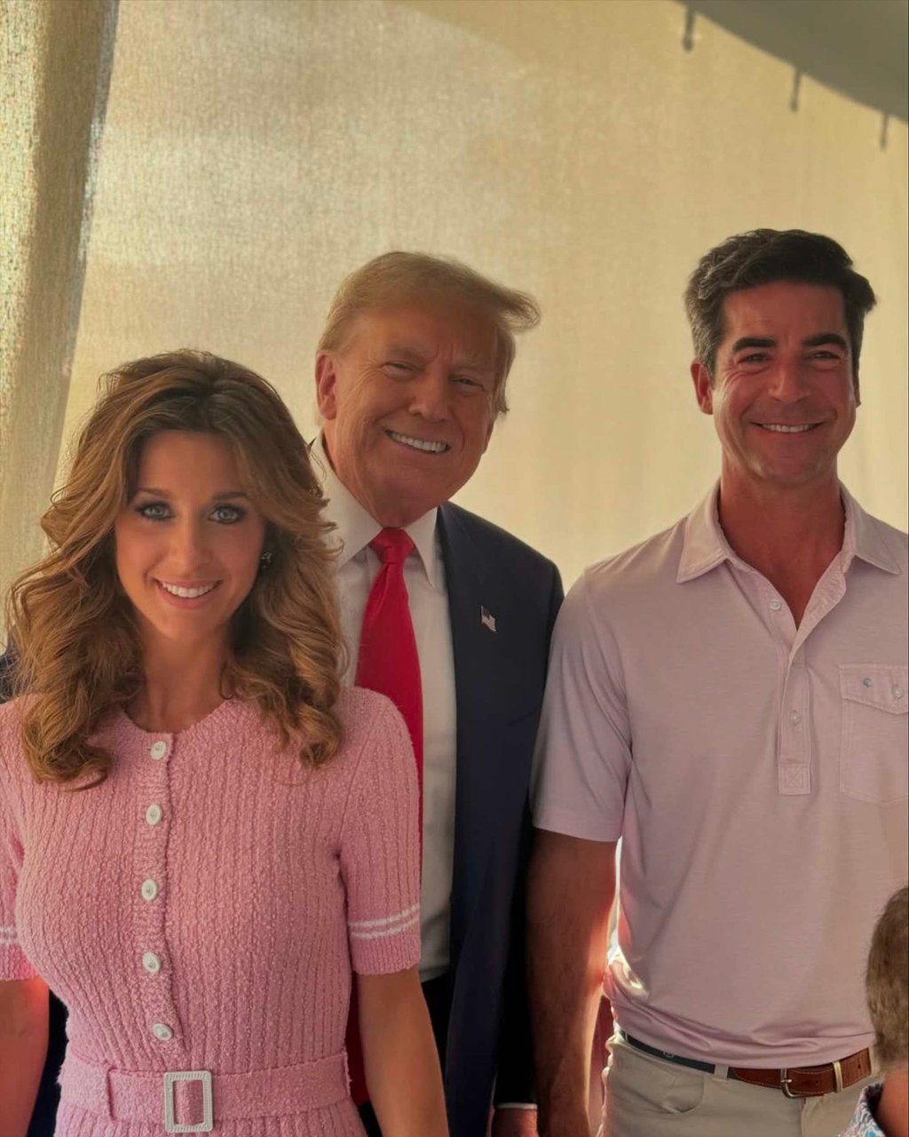 Jesse Watters and his wife, Emma DiGiovine, are friends of US President Donald Trump. Photo: @emmawatters__/Instagram
