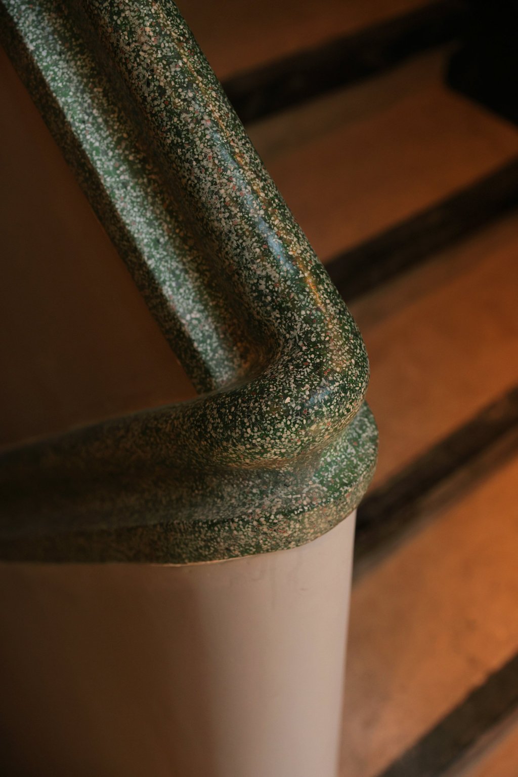 Restored terrazzo railings at 88-90 Staunton Street. Photo: Keith Sin