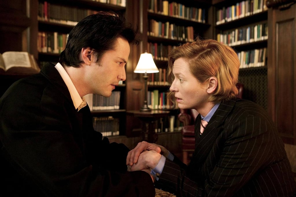 Keanu Reeves and Tilda Swinton in a still from Constantine. Photo: David James/Warner Brothers