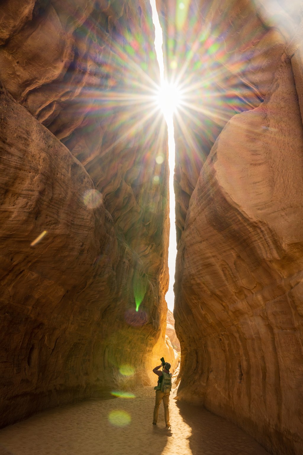 Similar to those in Petra, Jordan, Hegra in Saudi Arabia features dramatic, naturally eroded passageways through cliffs. Photo: Getty Images Similar to those in Petra, Jordan, Hegra in Saudi Arabia features dramatic, naturally eroded passageways through cliffs. Photo: Getty Images