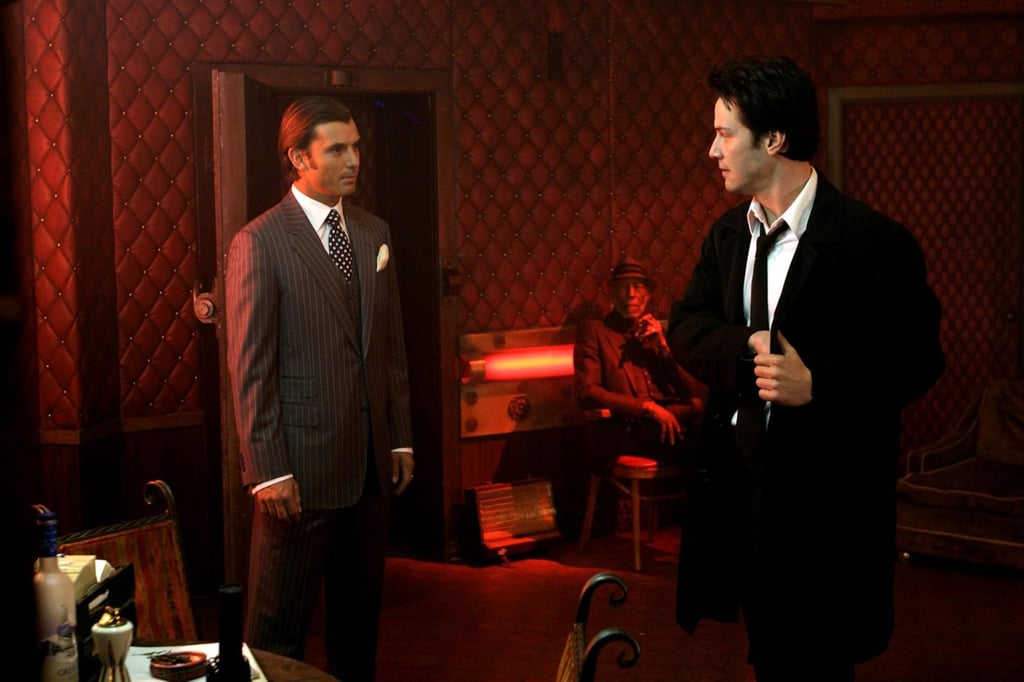Gavin Rossdale (left) and Keanu Reeves in a still from Constantine. Photo: David James/Warner Brothers