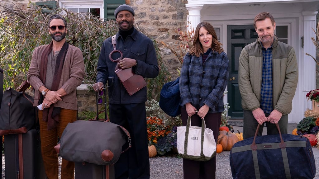 From left: Marco Calvani as Claude, Colman Domingo as Danny, Tina Fey as Kate and Will Forte as Jack in a still from The Four Seasons. Photo: Jon Pack/Netflix From left: Marco Calvani as Claude, Colman Domingo as Danny, Tina Fey as Kate and Will Forte as Jack in a still from The Four Seasons. Photo: Jon Pack/Netflix