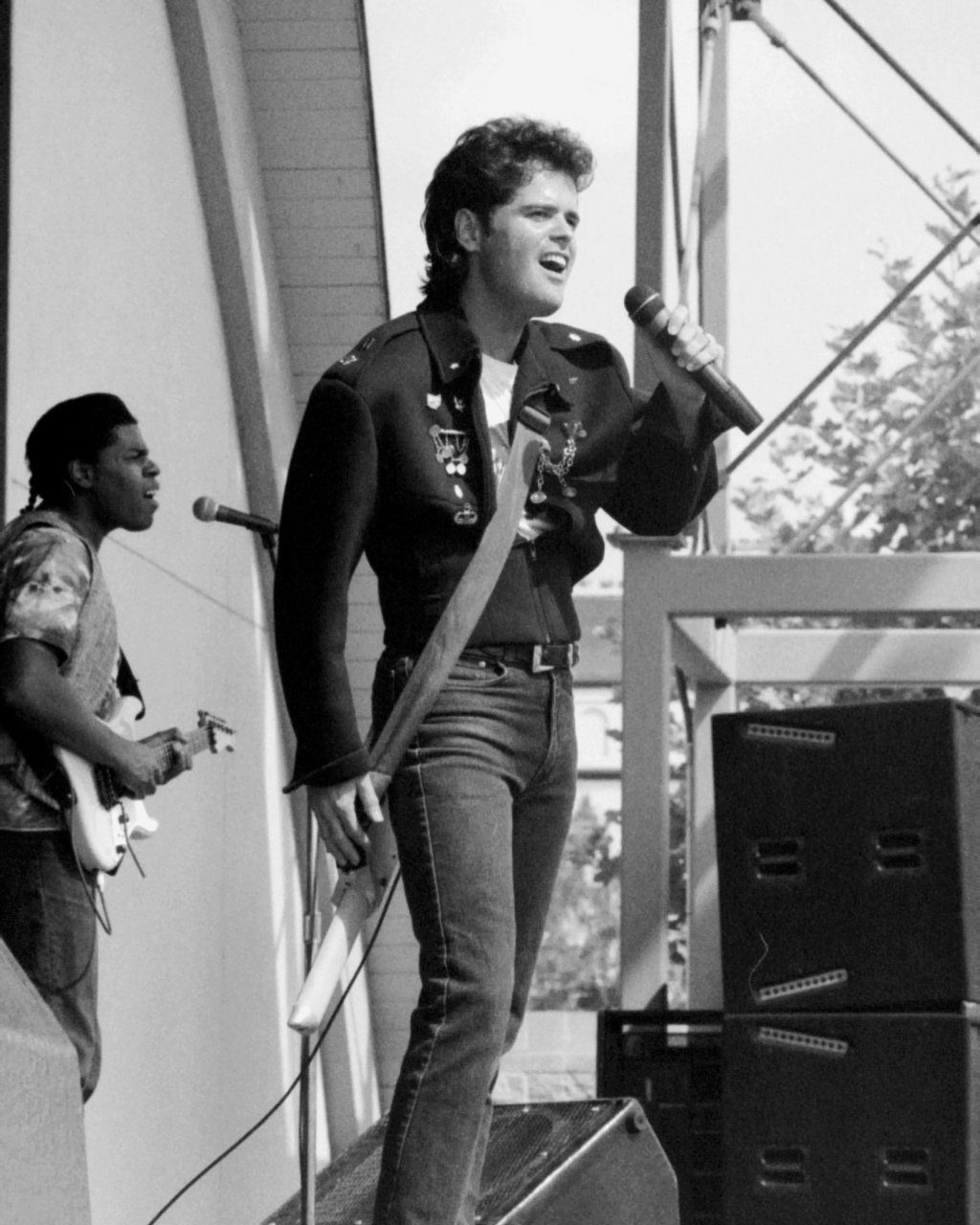 Donny Osmond on stage at the Oregon State Fair in 1990. Photo: Instagram/donnyosmond