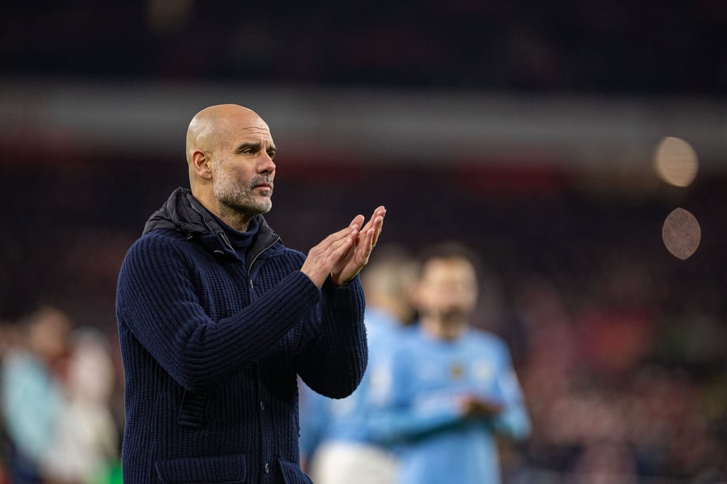 Manchester City manager Pep Guardiola has defended his club’s spending in the January transfer window. Photo: Xinhua Manchester City manager Pep Guardiola has defended his club’s spending in the January transfer window. Photo: Xinhua