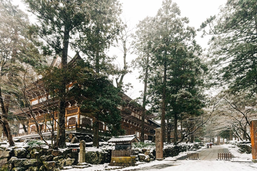 Eddy arrived at Eihei-ji in the depths of winter, which she says was like a fairy tale. Photo: Kristin Teig Eddy arrived at Eihei-ji in the depths of winter, which she says was like a fairy tale. Photo: Kristin Teig