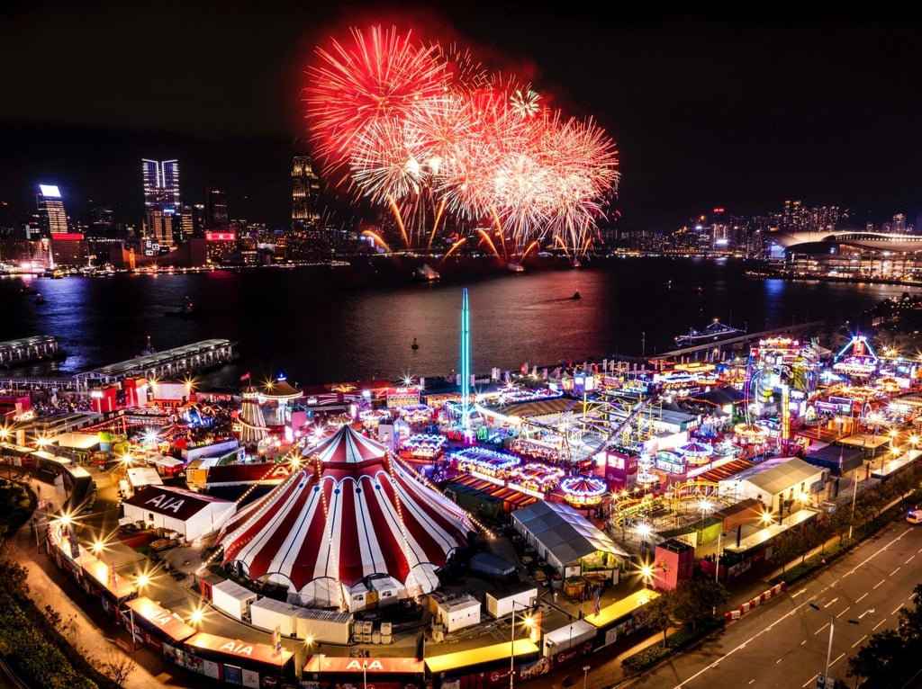 The AIA Carnival provided a prime viewing spot for the Lunar New Year fireworks.
