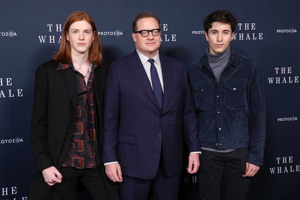 Leland Fraser, Brendan Fraser, and Holden Fraser are a close knit bunch who support each other at events. Photo: WireImage Leland Fraser, Brendan Fraser, and Holden Fraser are a close knit bunch who support each other at events. Photo: WireImage