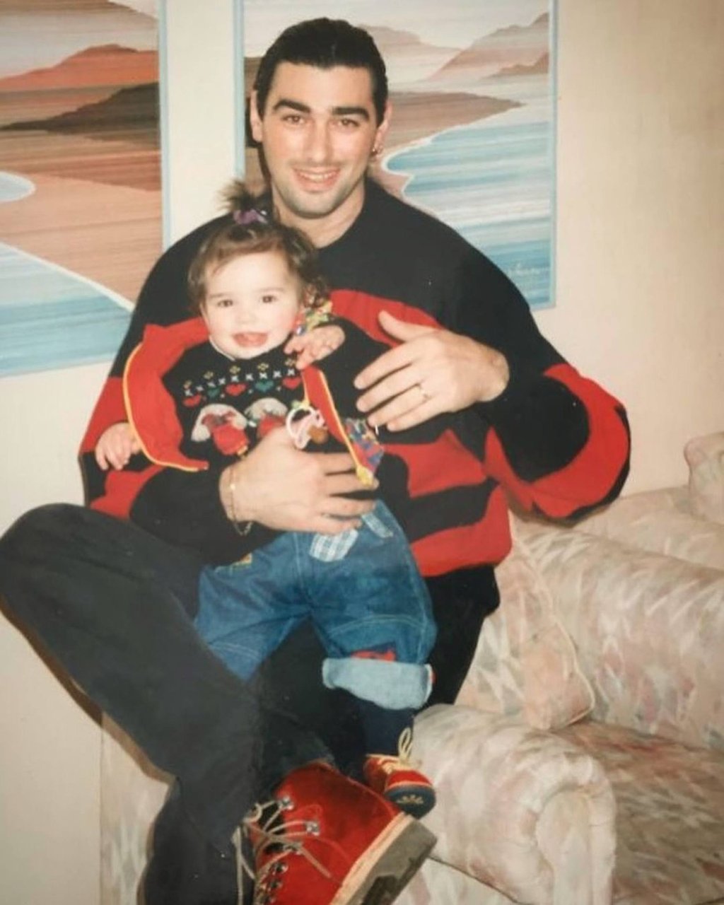 A young Dua Lipa with her father, Dukagjin Lipa. Photo: @dukagjinlipa/Instagram