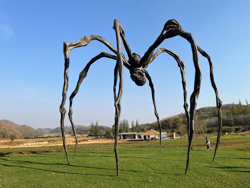 A bronze version of Louise Bourgeois’ Maman is installed at the Khao Yai Art Forest. Photo: Enid Tsui A bronze version of Louise Bourgeois’ Maman is installed at the Khao Yai Art Forest. Photo: Enid Tsui