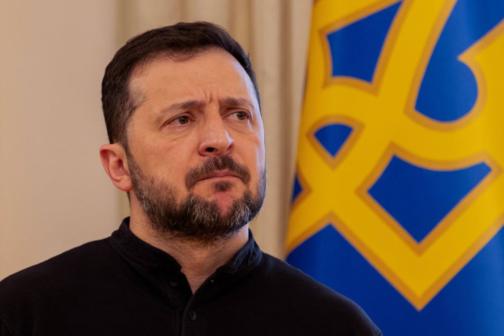 Ukraine’s President Volodymyr Zelensky in Kyiv on Wednesday. Photo: AFP Ukraine’s President Volodymyr Zelensky in Kyiv on Wednesday. Photo: AFP