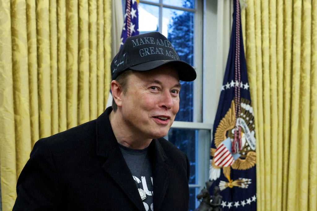 Elon Musk, who has openly supported Germany’s far-right AfD party, speaks in the Oval Office of the White House in Washington on February 11. Photo: Reuters Elon Musk, who has openly supported Germany’s far-right AfD party, speaks in the Oval Office of the White House in Washington on February 11. Photo: Reuters